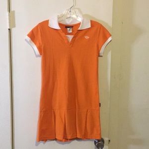 EUC Girl’s Orange w/White Trim Dockers Pleated Skirt Tennis Dress: Size 10